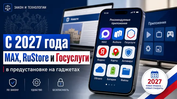 Смартфоны и планшеты будут продавать с MAX, RuStore и Госуслугами