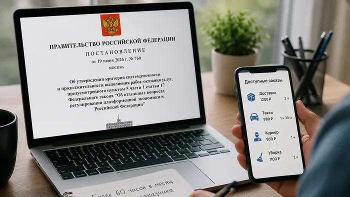 Правительство установило порог работы через цифровые платформы